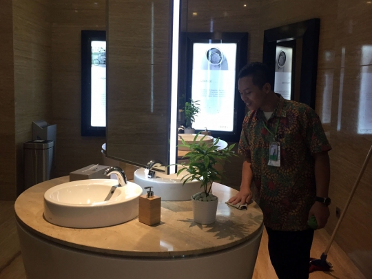 Ini penampakan toilet mewah di Supermal Karawaci, tarifnya Rp 7.500