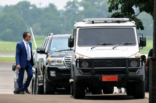 Paspampres gelar simulasi pengamanan Raja Salman di Bandara Halim