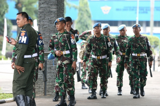 Paspampres gelar simulasi pengamanan Raja Salman di Bandara Halim