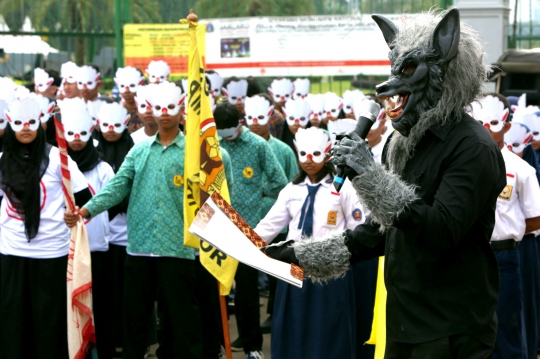 Aksi ratusan pelajar tolak iklan rokok di lingkungan sekolah