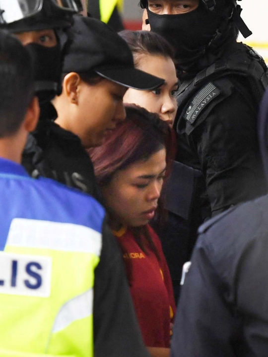 Siti Aisyah murung usai sidang perdana pembunuhan Kim Jong-nam