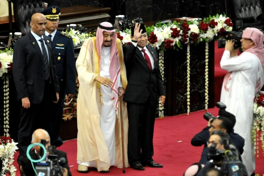 Saat Raja Salman kunjungi DPR