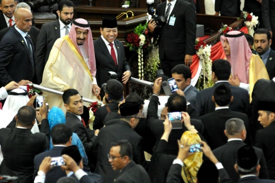 Saat Raja Salman kunjungi DPR