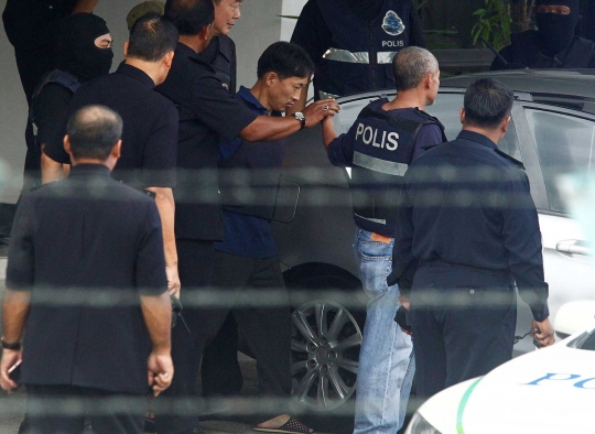 Begini ekspresi terduga pembunuh Jong-nam saat dibebaskan Malaysia