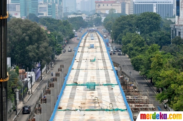Foto : Pengerjaan MRT Sisingamangaraja terus dikebut 