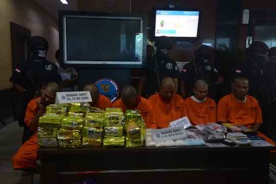 Ini barang bukti sindikat narkoba internasional diduga libatkan TNI