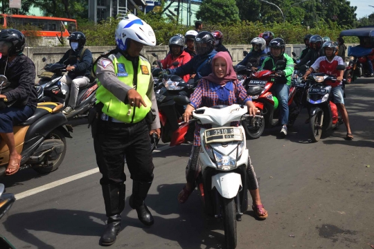 Puluhan pengendara sepeda motor terjaring Operasi Simpatik Jaya