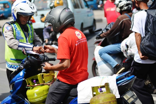 Puluhan pengendara sepeda motor terjaring Operasi Simpatik Jaya