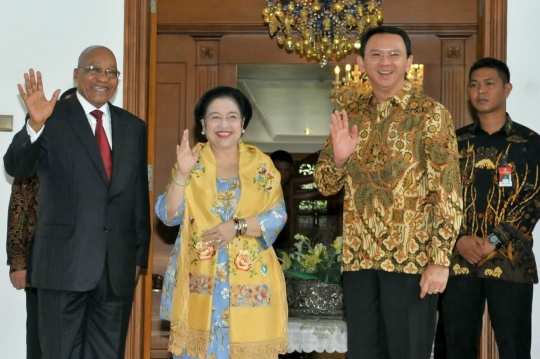 Ahok dampingi Megawati bertemu Presiden Afrika Selatan