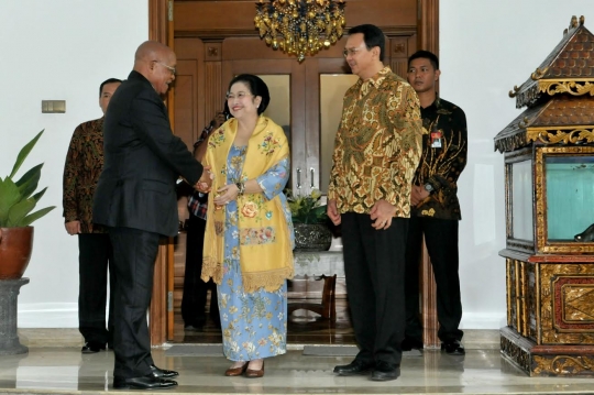 Ahok dampingi Megawati bertemu Presiden Afrika Selatan