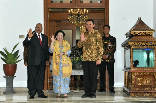 Ahok dampingi Megawati bertemu Presiden Afrika Selatan