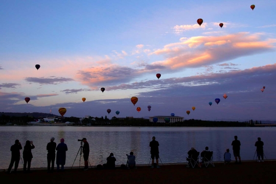 Festival Balon Canberra meriahkan langit Australia