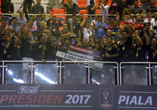 Euforia Arema FC raih juara Piala Presiden 2017