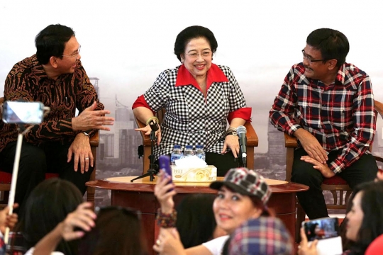 Megawati dan Ahok-Djarot bincang-bincang politik di Rumah Lembang