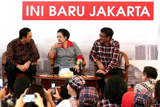 Megawati dan Ahok-Djarot bincang-bincang politik di Rumah Lembang