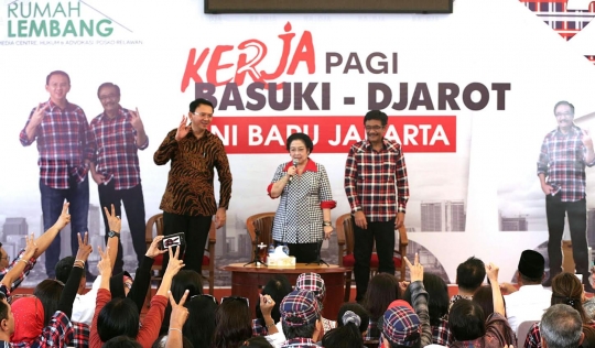 Megawati dan Ahok-Djarot bincang-bincang politik di Rumah Lembang