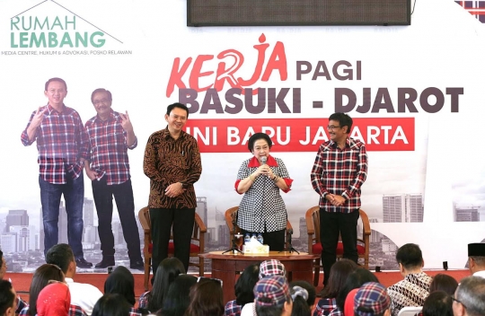 Megawati dan Ahok-Djarot bincang-bincang politik di Rumah Lembang