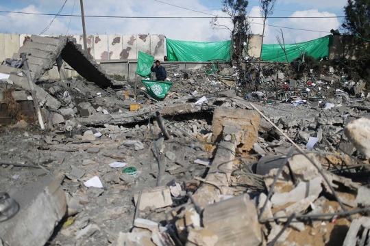 Serangan udara Israel ciptakan kawah raksasa di Gaza