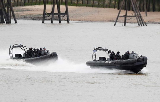 Aksi pasukan polisi London lumpuhkan teroris di kapal pesiar