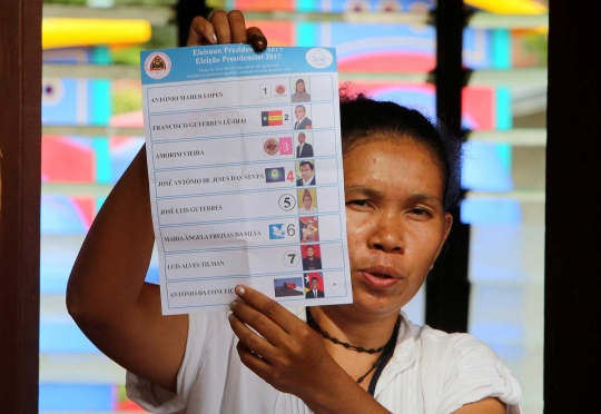 Antusiasme warga Timor Leste mengantre pilih Presiden baru