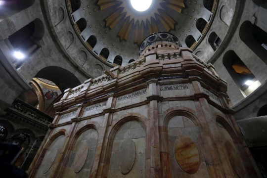 Begini penampakan makam Yesus usai direstorasi