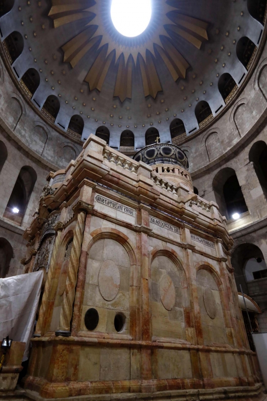 Begini penampakan makam Yesus usai direstorasi