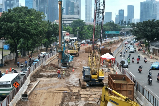 Proyek underpass Mampang-Kuningan ditargetkan rampung akhir 2017