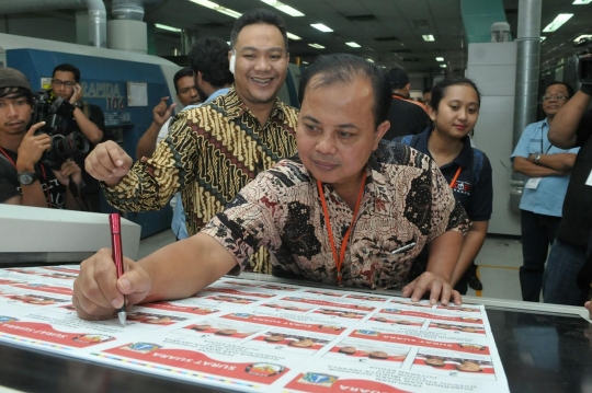 Surat suara Pilkada DKI putaran kedua mulai dicetak