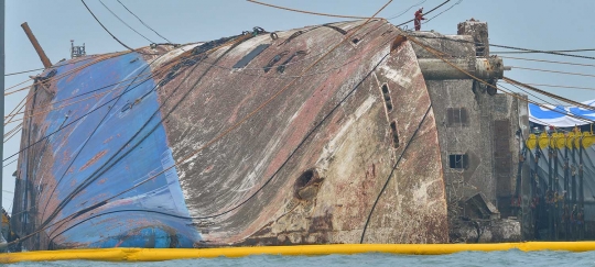 Begini detail kapal feri Sewol usai tenggelam 35 bulan