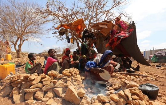 Meratapi pengungsi di Somalia dilanda kekeringan