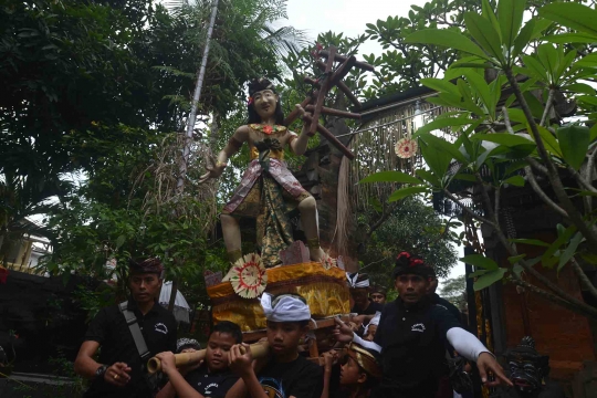 Semarak pawai ogoh-ogoh jelang Nyepi di Gambir