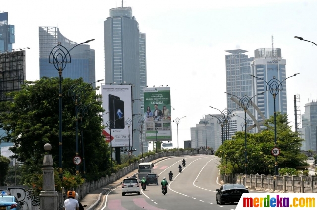 Foto : Lengangnya Jakarta di Hari Raya Nyepi merdeka.com