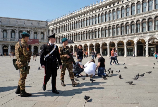 Tentara perketat penjagaan Venesia usai penangkapan anggota ISIS