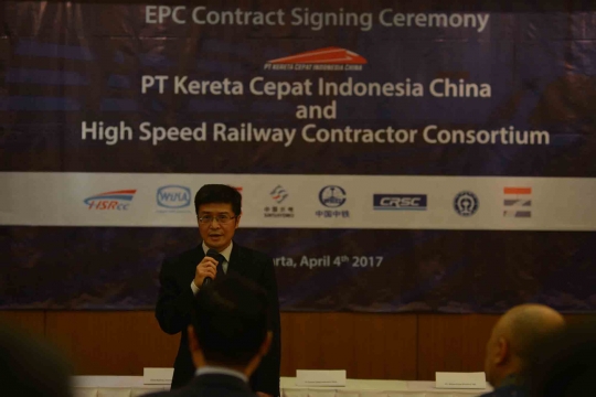 Kontrak proyek pembangunan kereta cepat resmi ditandatangani