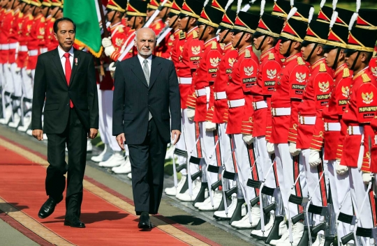 Keakraban Jokowi sambut kunjungan bersejarah Presiden Afghanistan
