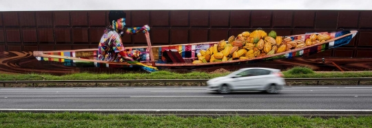 Ternyata mural terbesar di sejagat ada di negara ini