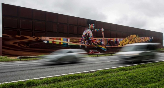 Ternyata mural terbesar di sejagat ada di negara ini