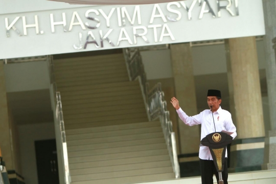 Kemegahan Masjid Hasyim Asy'ari di Jakarta usai diresmikan Jokowi