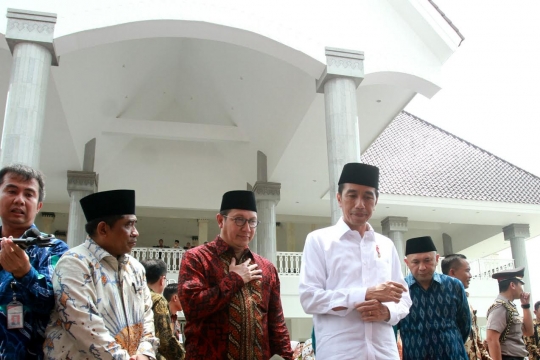 Kemegahan Masjid Hasyim Asy'ari di Jakarta usai diresmikan Jokowi