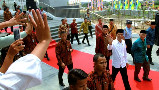 Kemegahan Masjid Hasyim Asy'ari di Jakarta usai diresmikan Jokowi