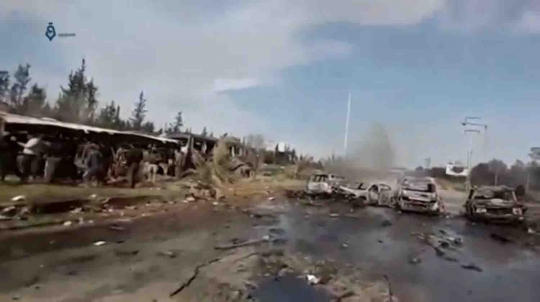Ini ledakan dahsyat bom mobil di Suriah yang tewaskan ratusan orang