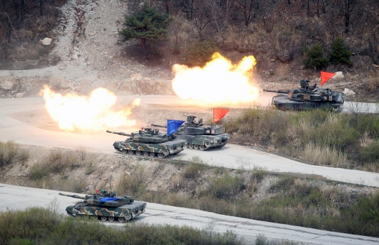 Aksi militer AS-Korsel pamer kekuatan perang di zona demiliterisasi