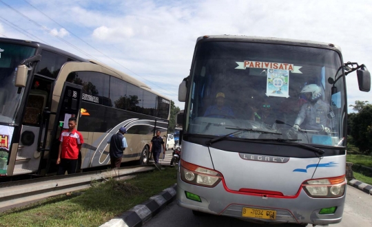 Antisipasi kecelakaan, Polres Bogor razia bus menuju Puncak
