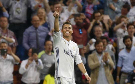 Kesumringahan Ronaldo cetak Hat-trick di semifinal Champions