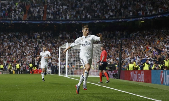 Kesumringahan Ronaldo cetak Hat-trick di semifinal Champions