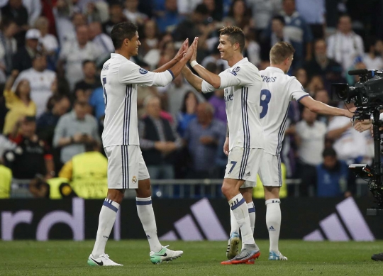 Kesumringahan Ronaldo cetak Hat-trick di semifinal Champions