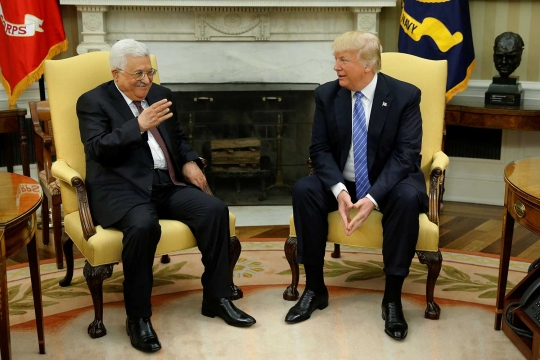 Presiden Palestina bertemu Trump di Gedung Putih