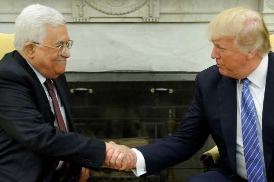 Presiden Palestina bertemu Trump di Gedung Putih