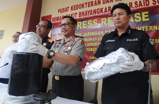 Polri dan Bea Cukai gagalkan penyelundupan sabu 84 kg asal China