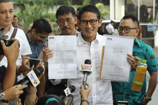 Sandiaga Uno diperiksa KPK sebagai saksi dua kasus korupsi